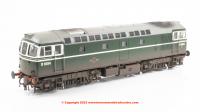 3379 Heljan Class 33/2 Diesel Locomotive number D6594 in BR Green livery with weathered finish